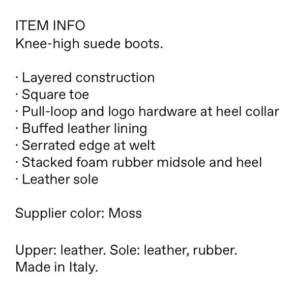 The Attico Robin Green Fade Suede Slouchy Combat Boots 39 new in box - Picture 12 of 13